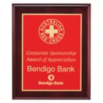 Designer Red Plaque