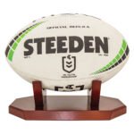 Timber Ball Holder - Rugby