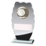 Clipped Oval Glass - Volleyball