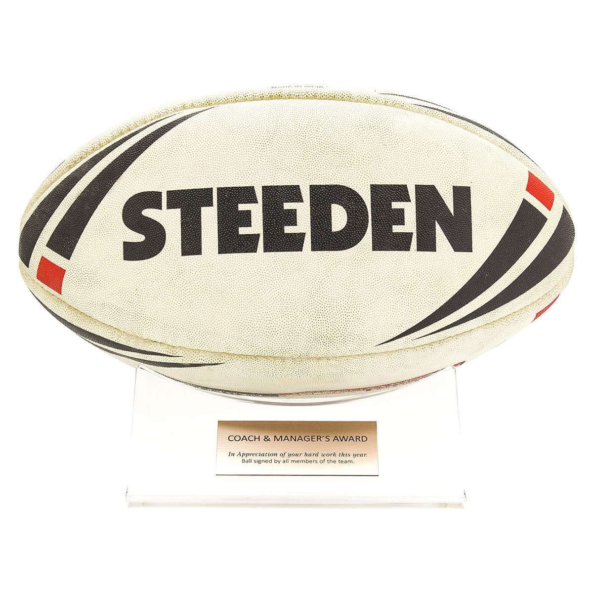 ACB01-Rugby Acrylic Ball Holder - Image 1