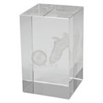 Football Crystal Block Award