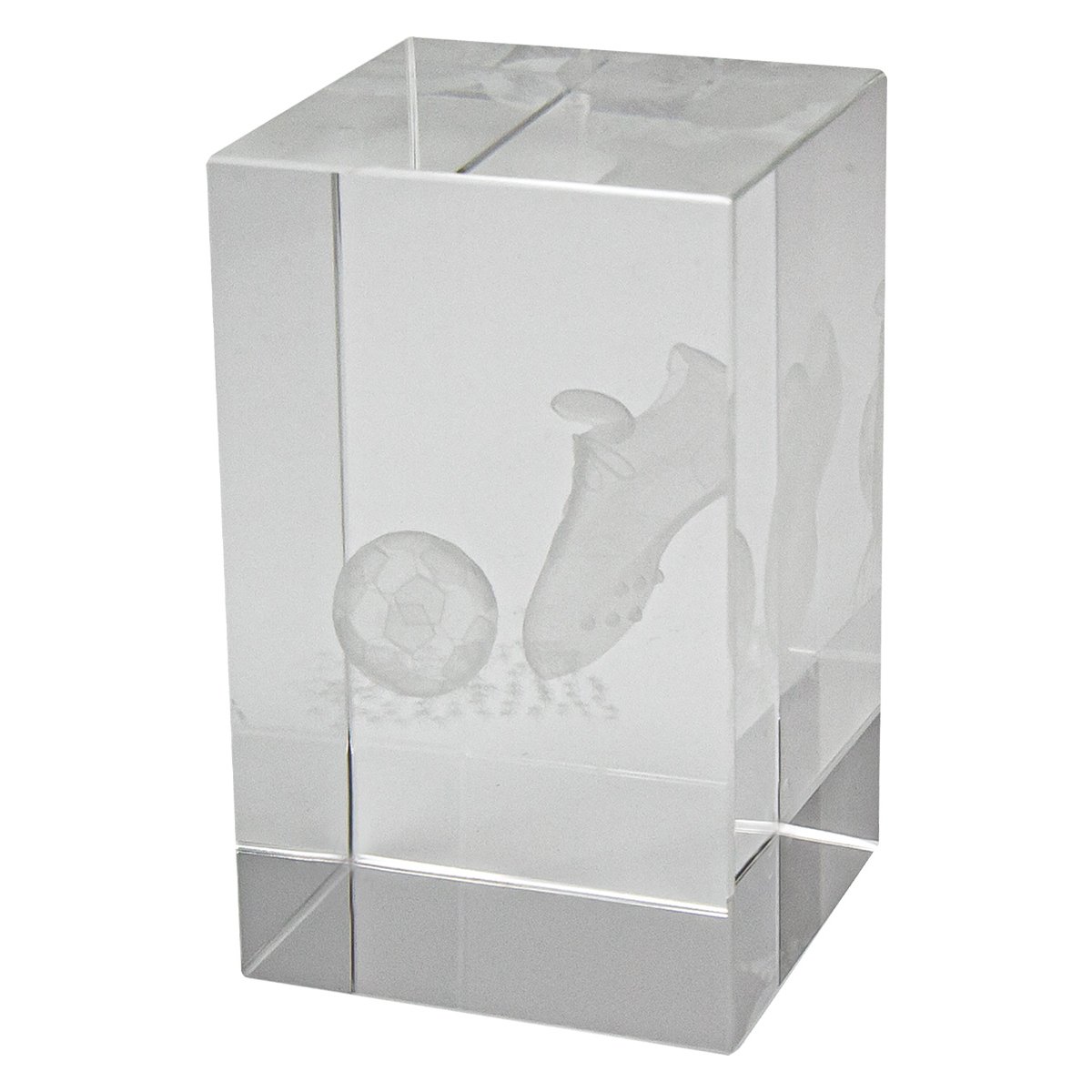 CB880 Football Crystal Block Award - Image 1