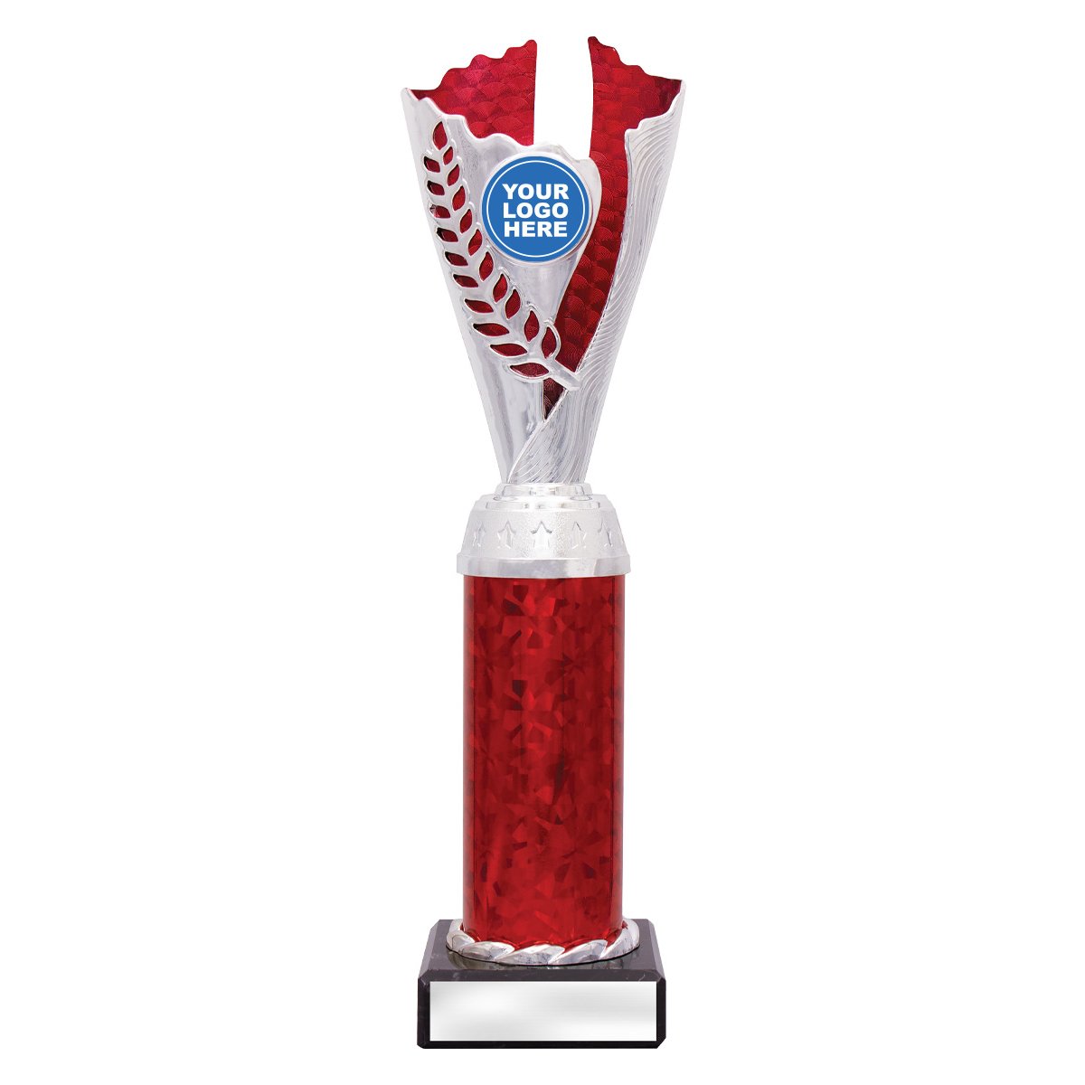 CUP23E Spirit Cups - Silver / Red - Image 1