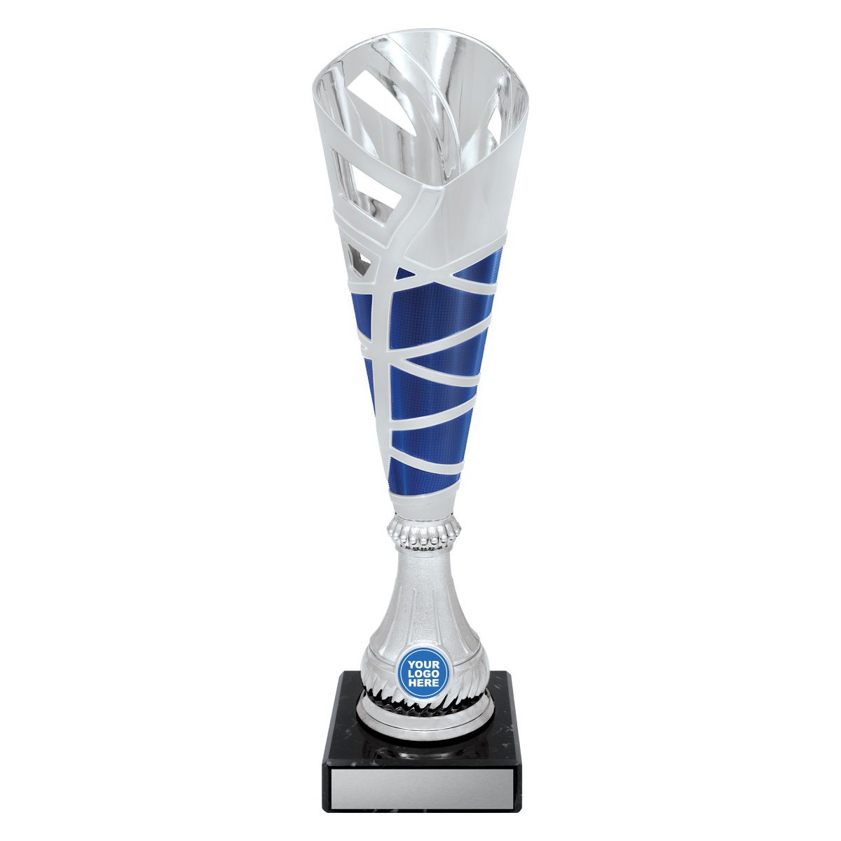 CUP90C Hex Cup - Silver / Blue - Image 1