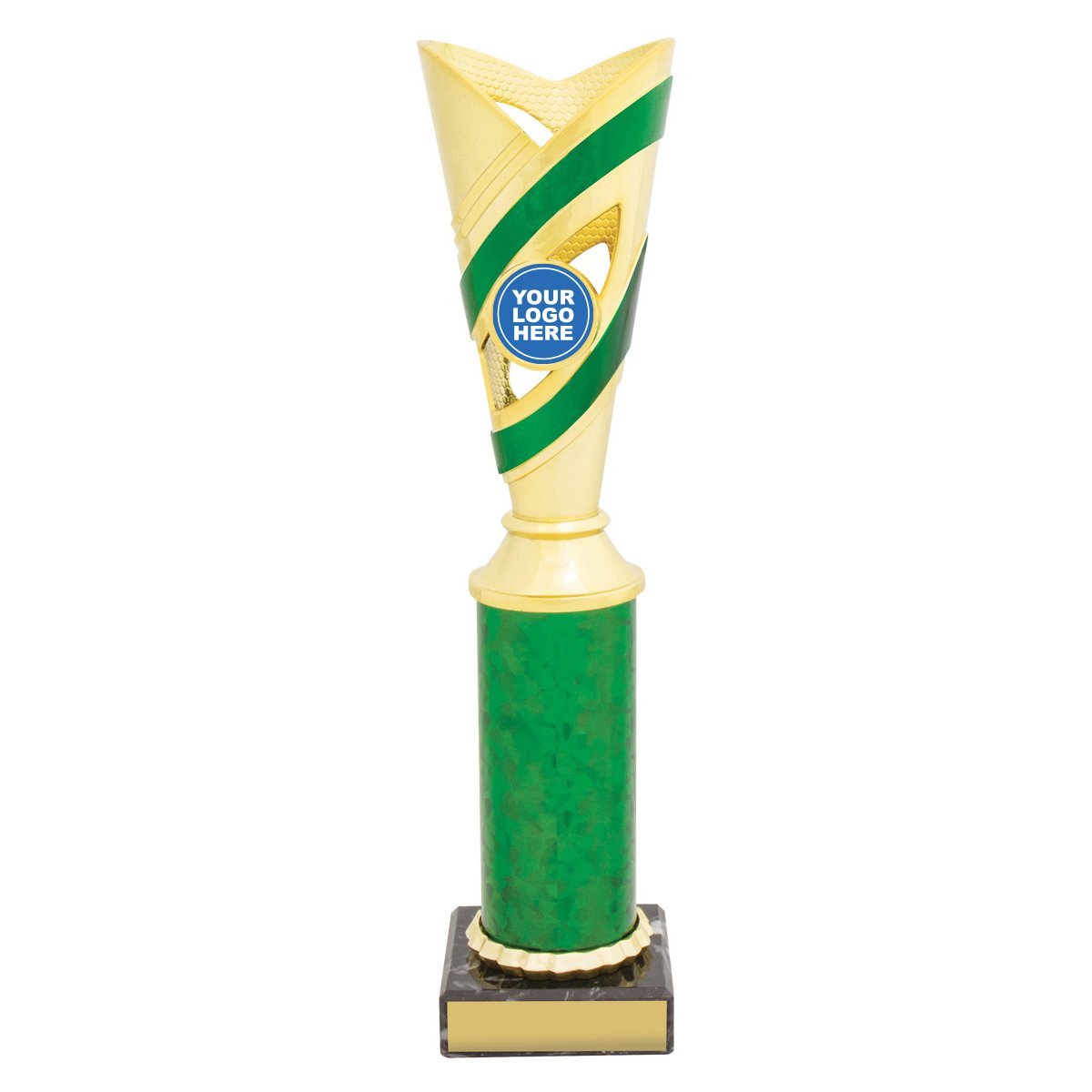 D596E Curve Cups - Gold / Green - Image 1