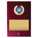 Red Glass Plaque