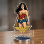Custom Acrylic Standee Trophy - Superhero Style