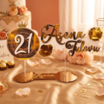 Custom 21st Birthday Key with Stand