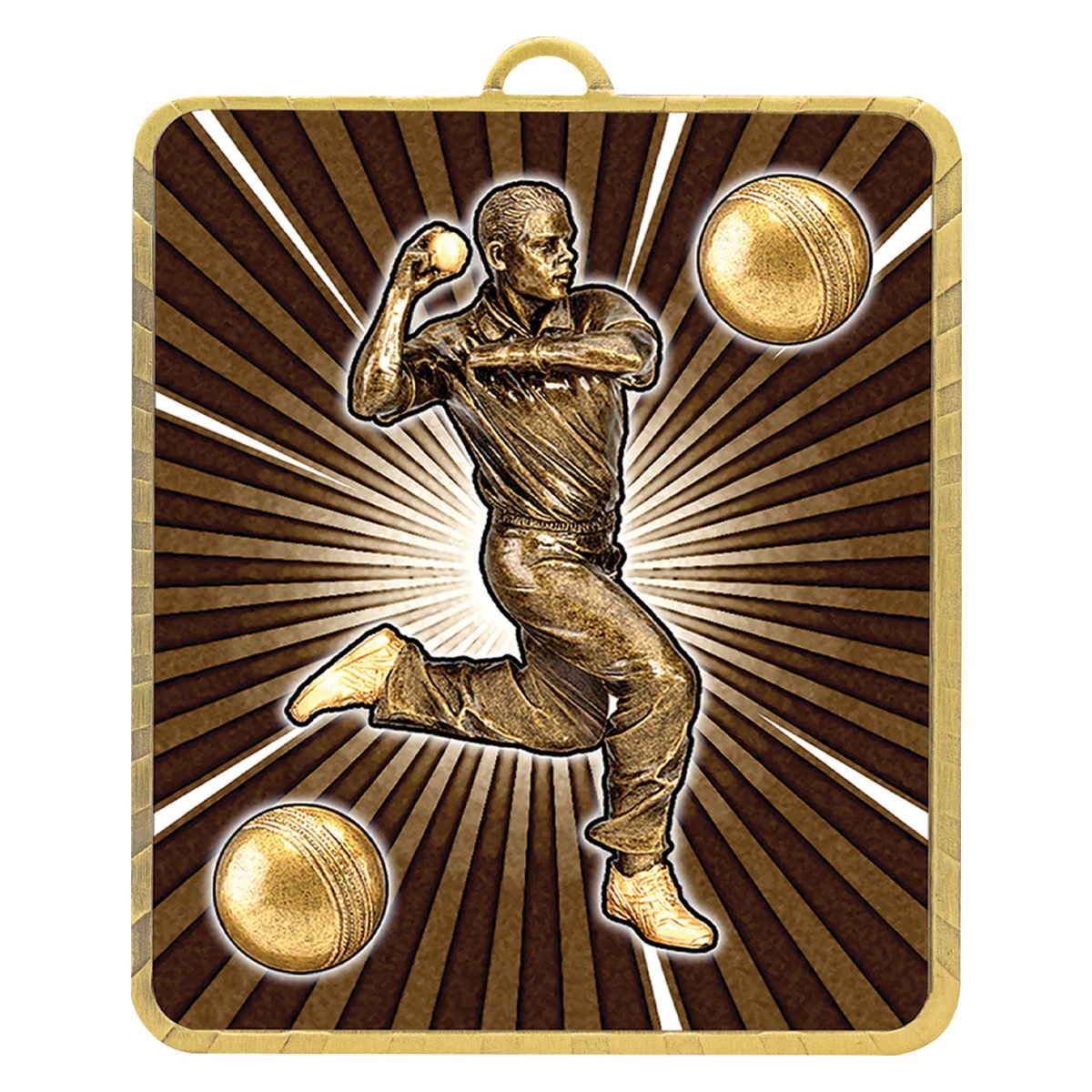 LM011G Lynx Medal - Cricket Bowler - Image 1
