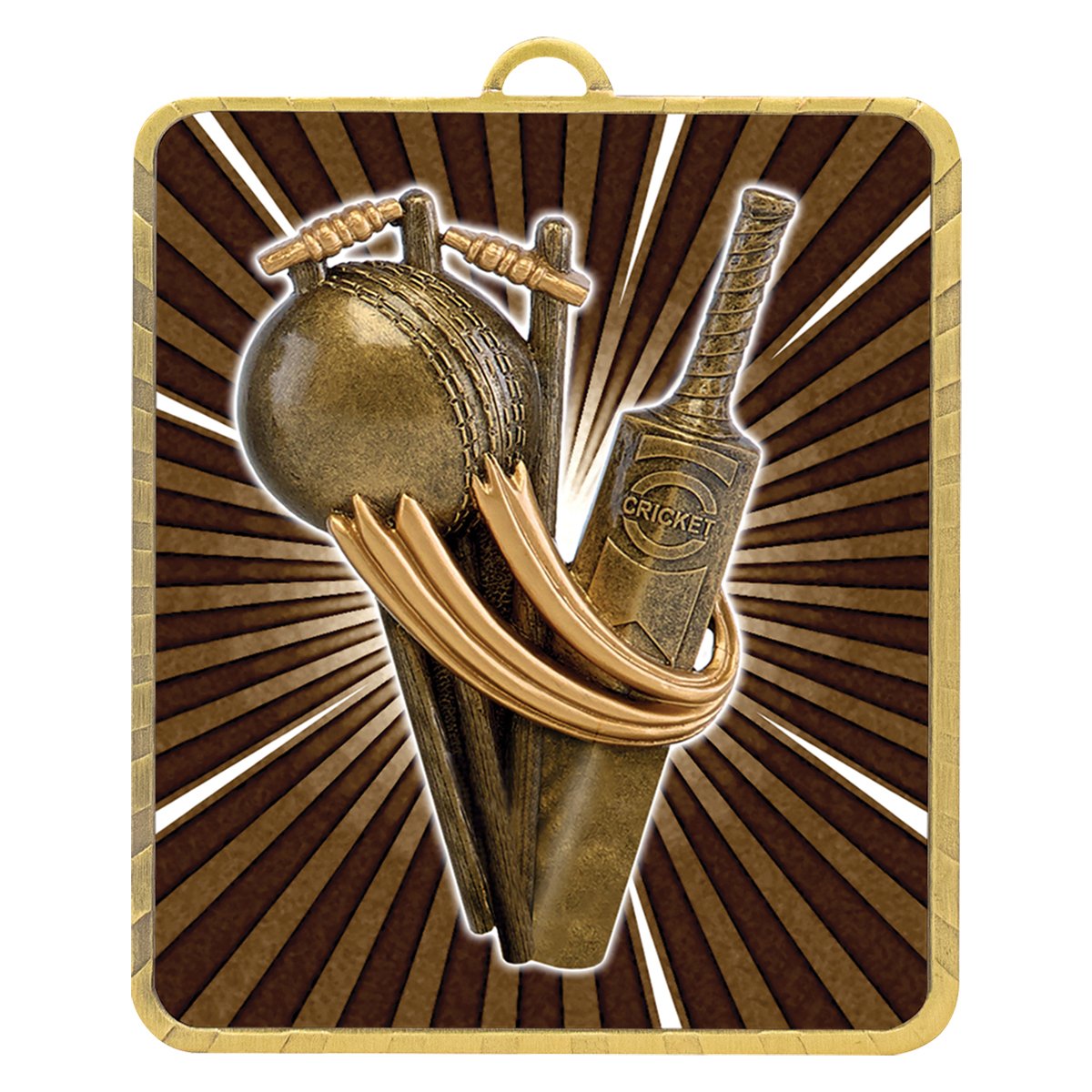 LM040G Lynx Medal - Cricket Theme - Image 1