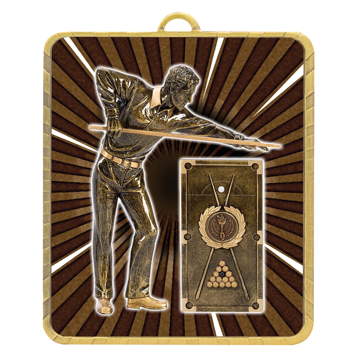 LM042G Gold Lynx Medal - Snooker / Pool - Image 1