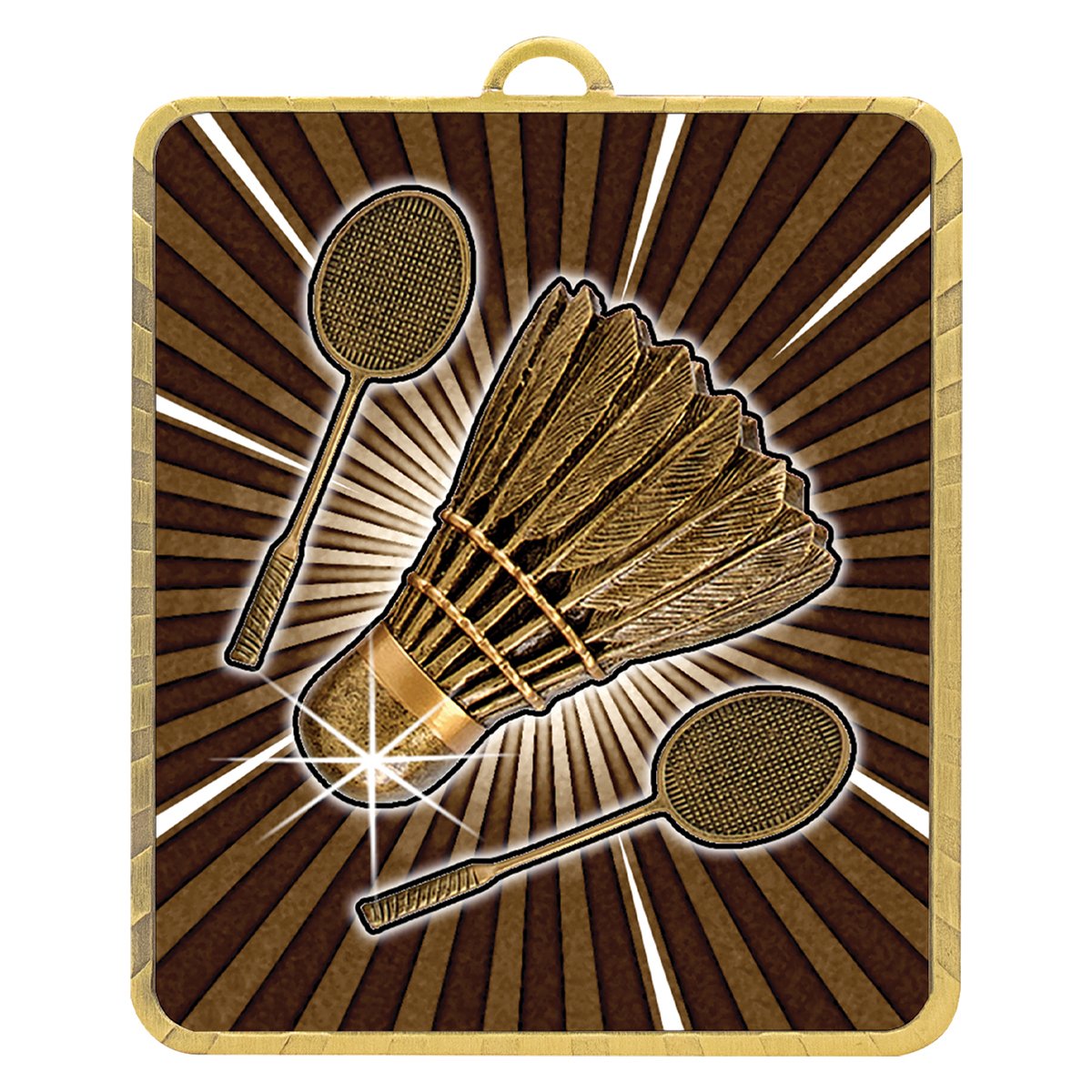 LM046G Gold Lynx Medal - Badminton - Image 1