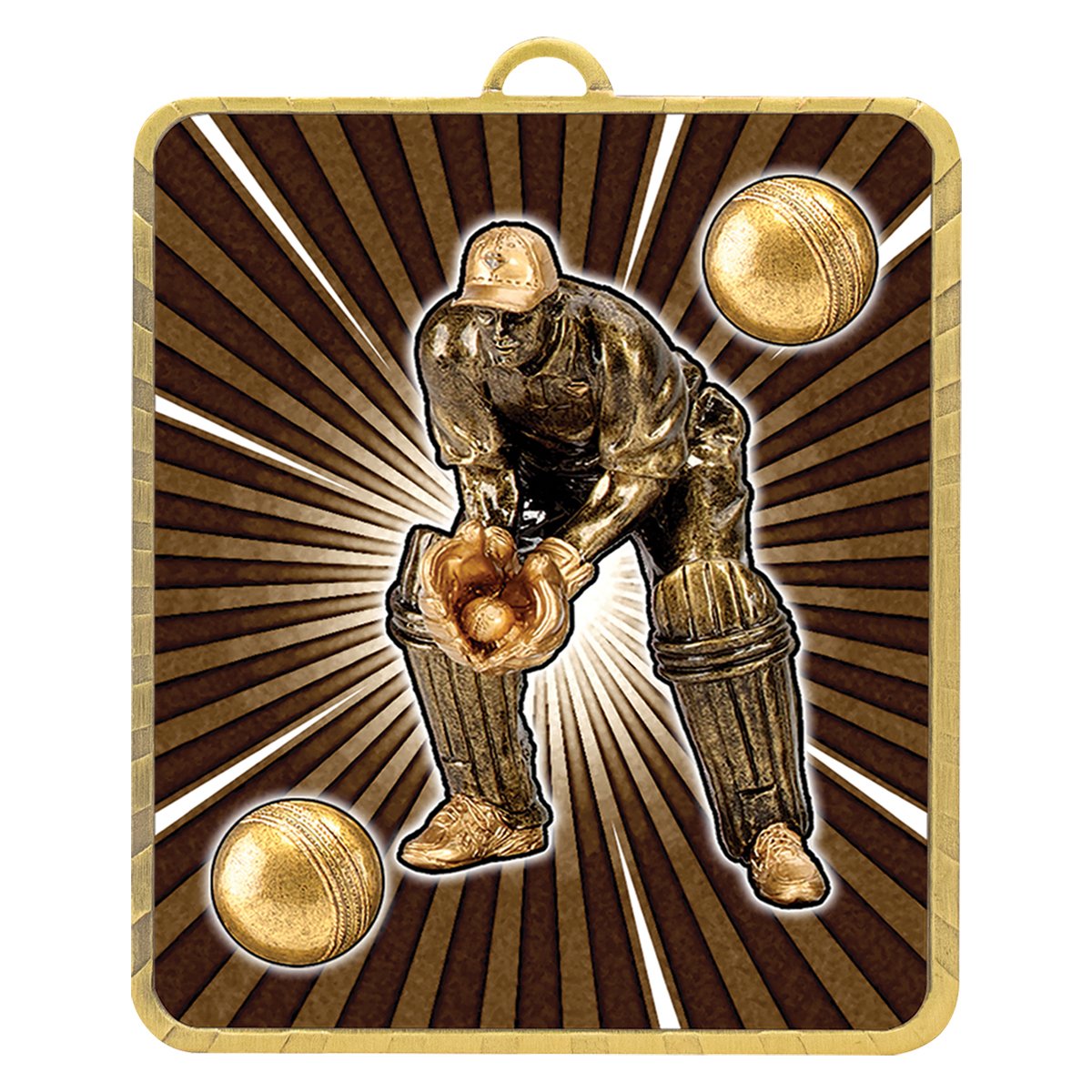 LM090G Lynx Medal - Cricket Wicketkeeper - Image 1
