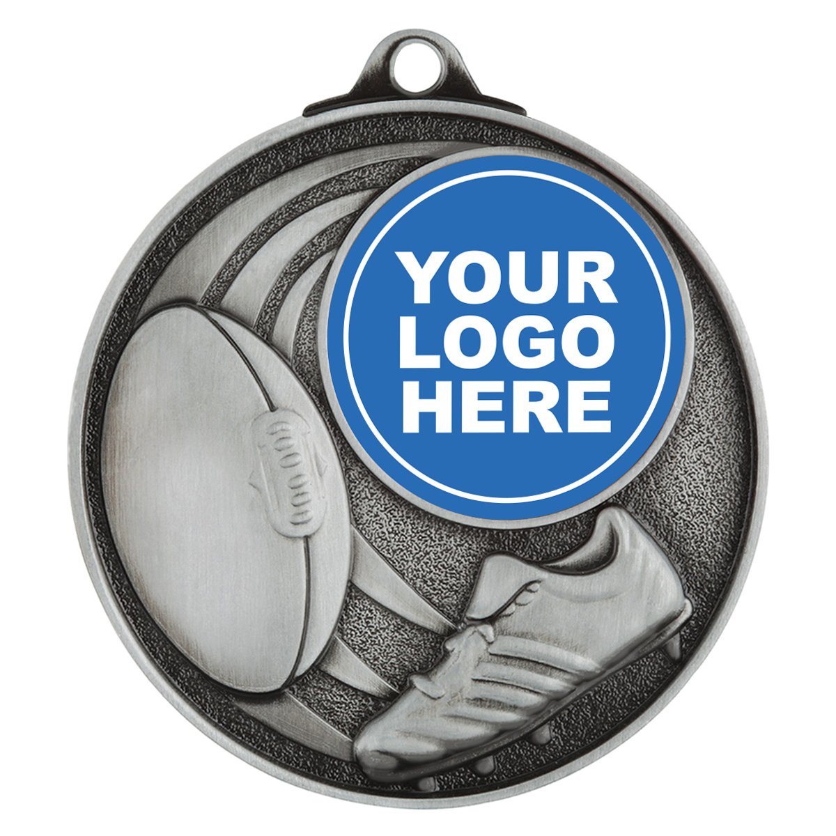 MC912S Aussie Rules Medal - Insert Option - Image 1