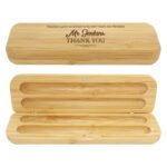Bamboo Pen Box - Double