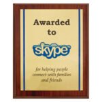 Colour Plaque - Gold
