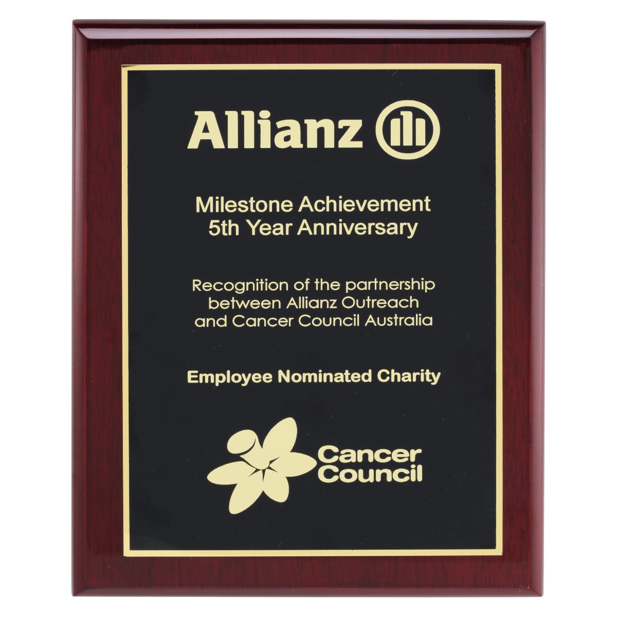QR-710BK Designer Black Plaque - Image 1