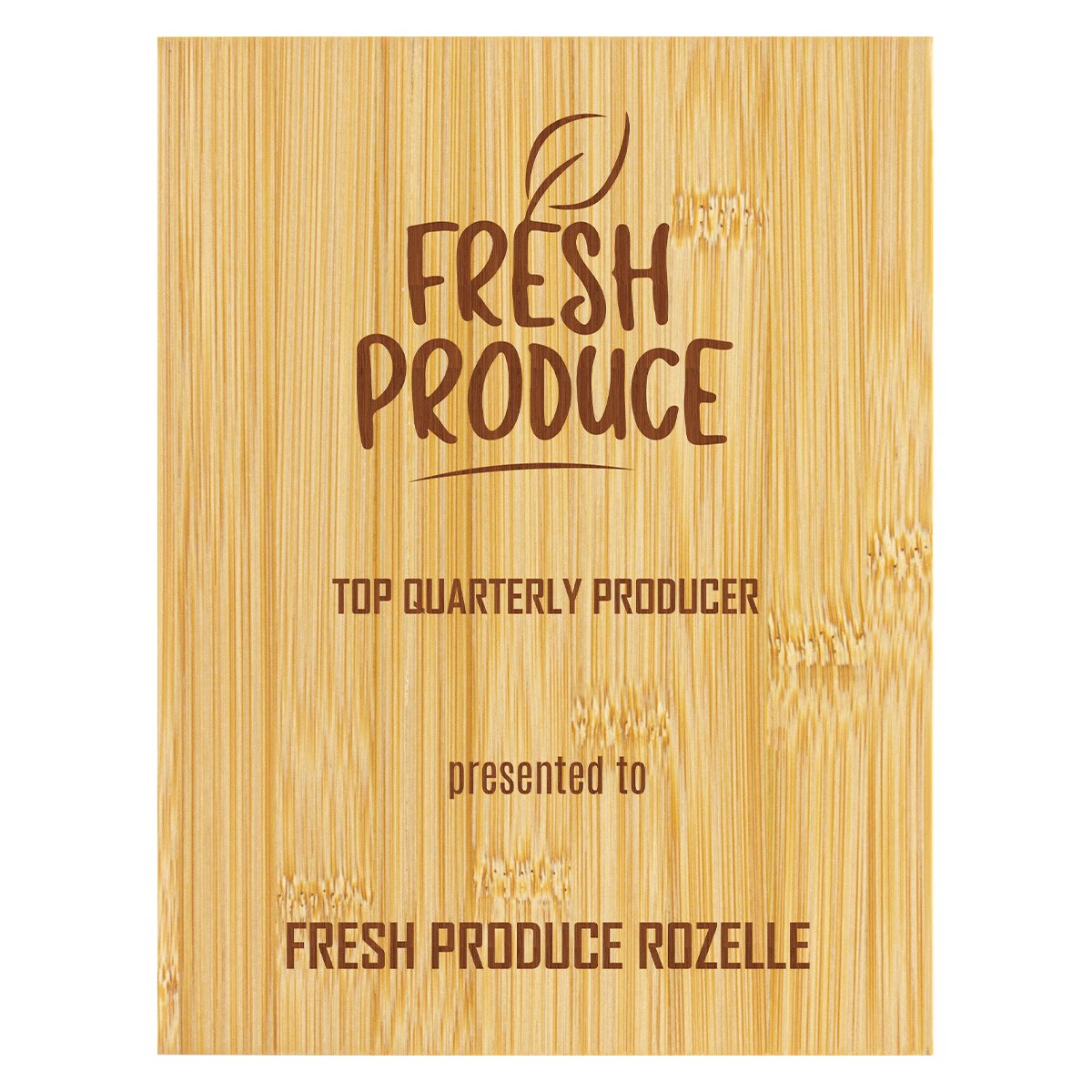 QS8 Bamboo Plaque - Image 1