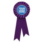 Purple Rosette w/ Clip