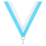 Light Blue / White Ribbon