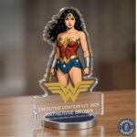 Custom Acrylic Standee Trophy - Superhero Style