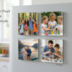 Custom Magnetic Acrylic Photo Blocks – Set of 4 (8cm x 8cm)